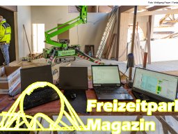 Aufbau des Themenbereichs „Sonnenbucht“ in FANTASIA (März 2025)